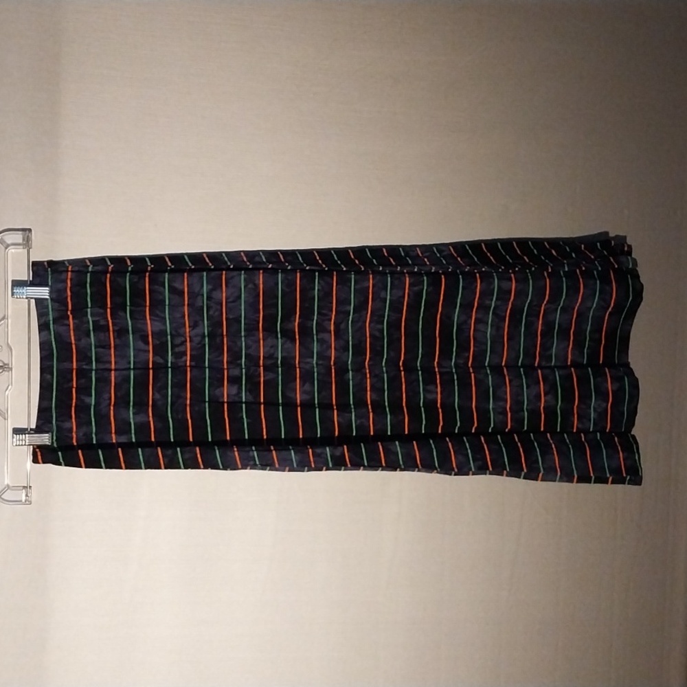 Girls Pink Elephant striped maxi skirt size 10